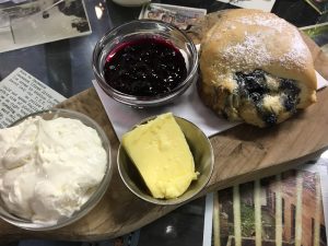 A scone at the Singl-end Café, Glasgow