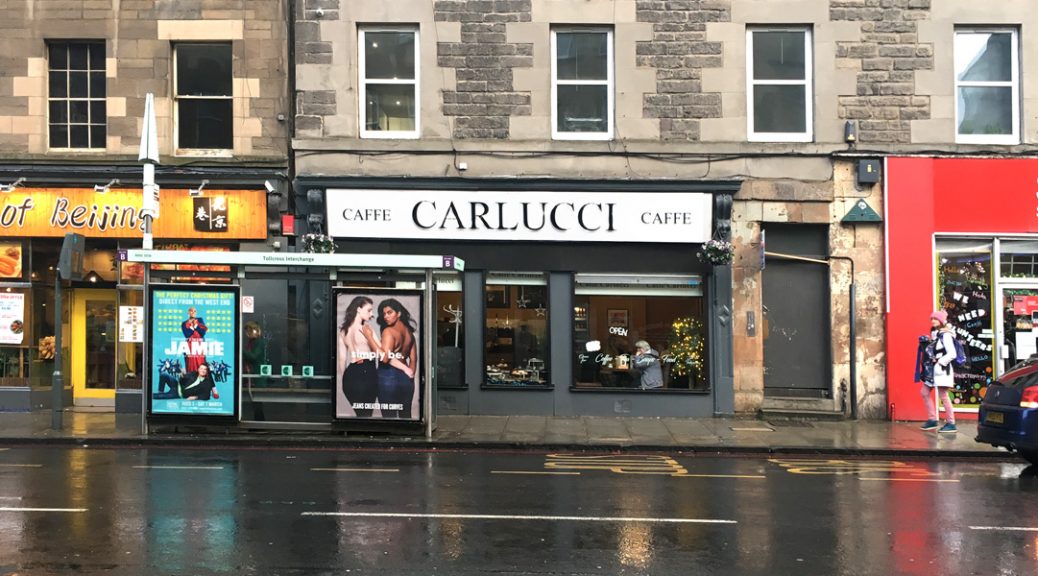 External view of Carlucci Caffe, Edinburgh