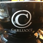 A coffee cup at Carlucci Caffe, Edinburgh