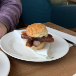 Scone and sausage