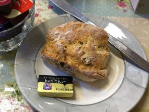 A scone at Café in the Kirk, Falkirk