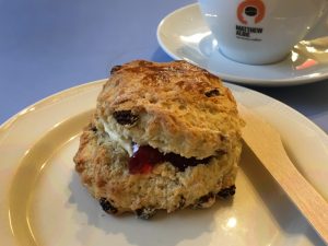 A scone at Simply Sarah's