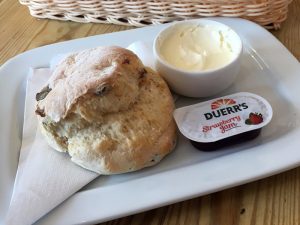 A scone at the Elephant House, Edinburgh