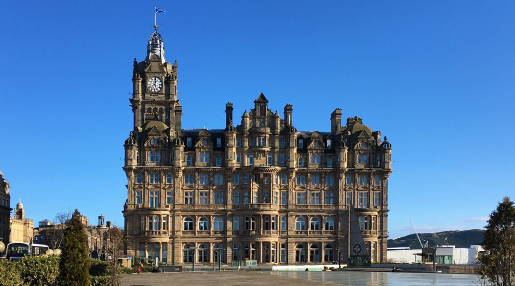 External view of the Balmoral Hotel, Edinburgh
