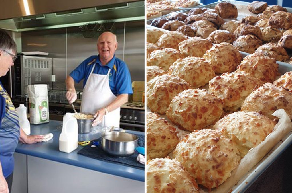 Scones at Papanui Bowling Club, Christchurch, NZ