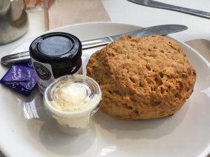 A scone at the Royal Scottish Museum, Edinburgh