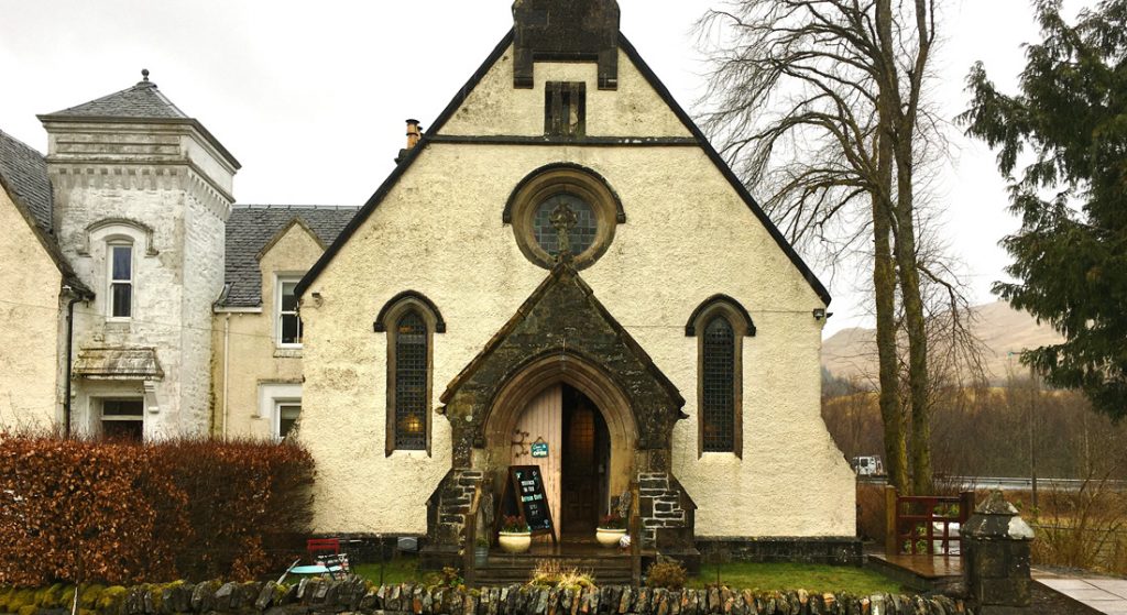 External view of the Artisan Café, Tyndrum