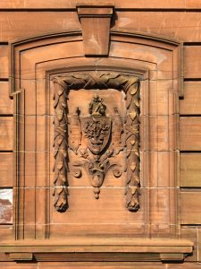 Glasgow coat of arms at Café Shore, Oban