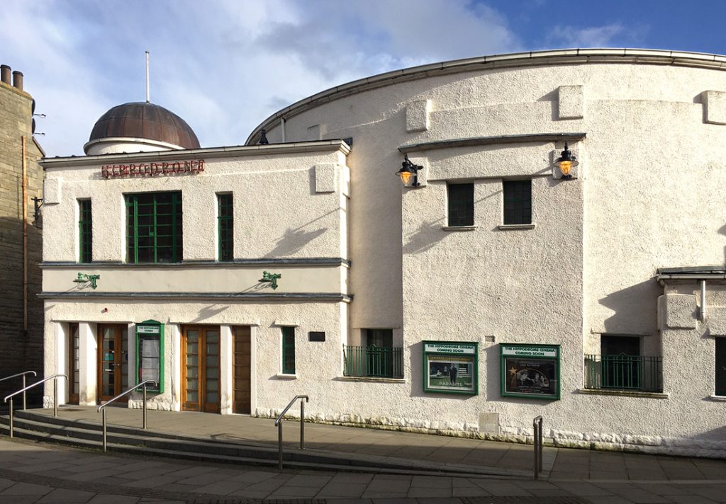 External view of the Hippodrome Cinema, Bo'ness