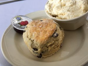 A scone at the Plough Hotel, Stenhousemuir