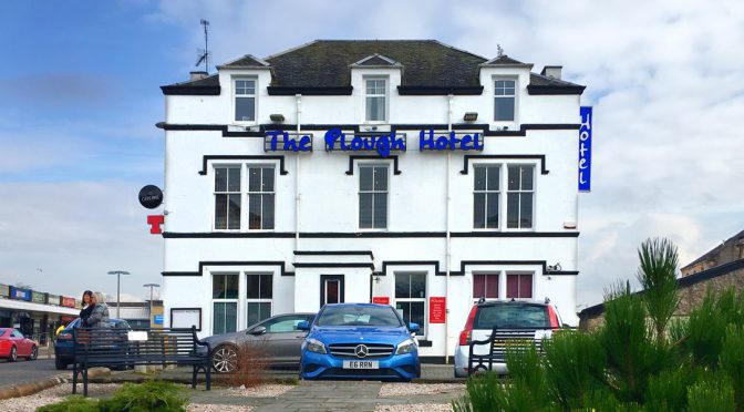 External view of the Plough Hotel, Stenhousemuir