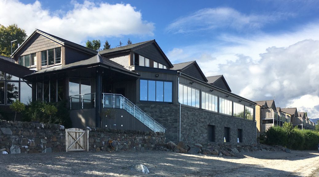 External view of the Lodge at Loch Lomond