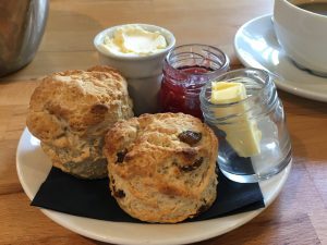 A scone at the Potting Shed