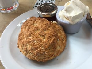 A scone at Café at Canada Wood