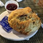 A scone at Cairnie Fruit Farm