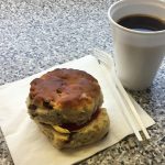 A scone at Main St Bakery