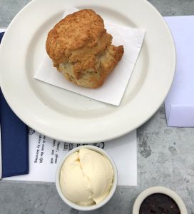 A scone at Balgove Larder