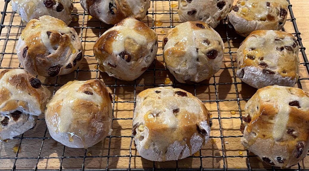 Hot cross buns completed