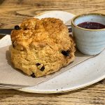 A fruit scone at the Granary Café