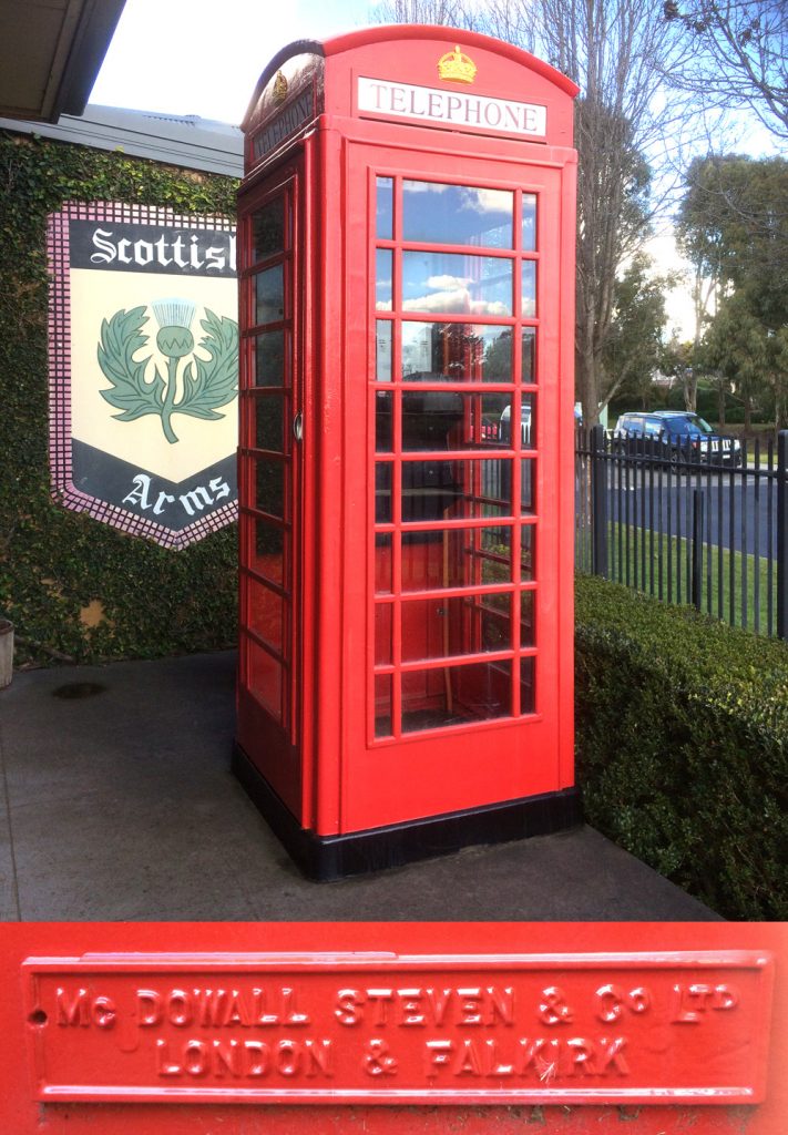 Bowral K6 telephone box