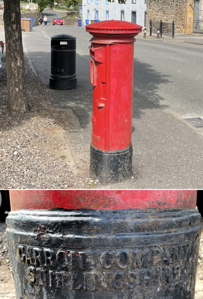 A Carron made post box in Crail