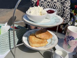 A scone at Tudor House Coffee Shop