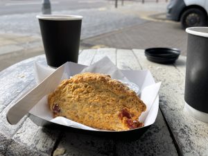 A scone at Fat Jacks