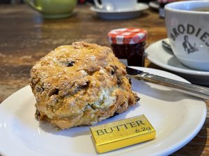 A scone in the Bothy in Braemar