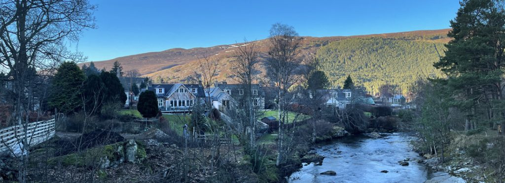 View from the Bothy in Braemar