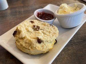 A fruit scone at Cafe Circa Abernyte