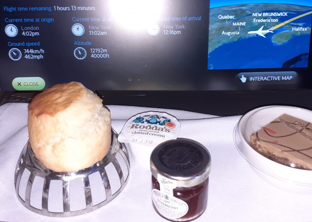 A scone on board BA flight
