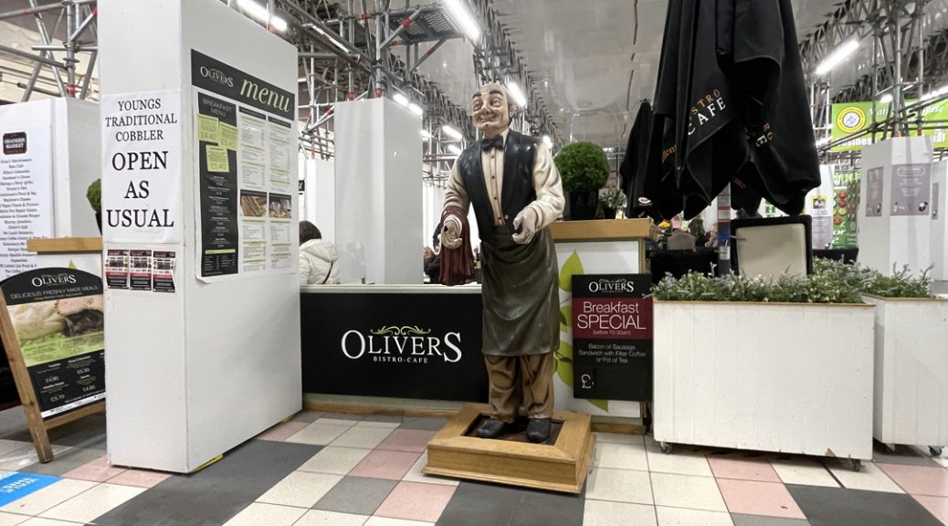 External view of Olivers in Grainger Market