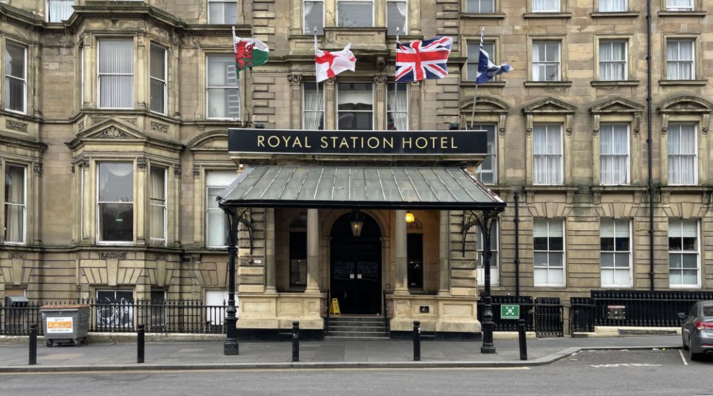 external view of the Royal Station Hotel, Newcastle