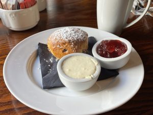 A scone at the Royal Station Hotel, Newcastle