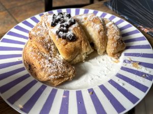 Bavarian chocolate croissant at Tattie Bogle's