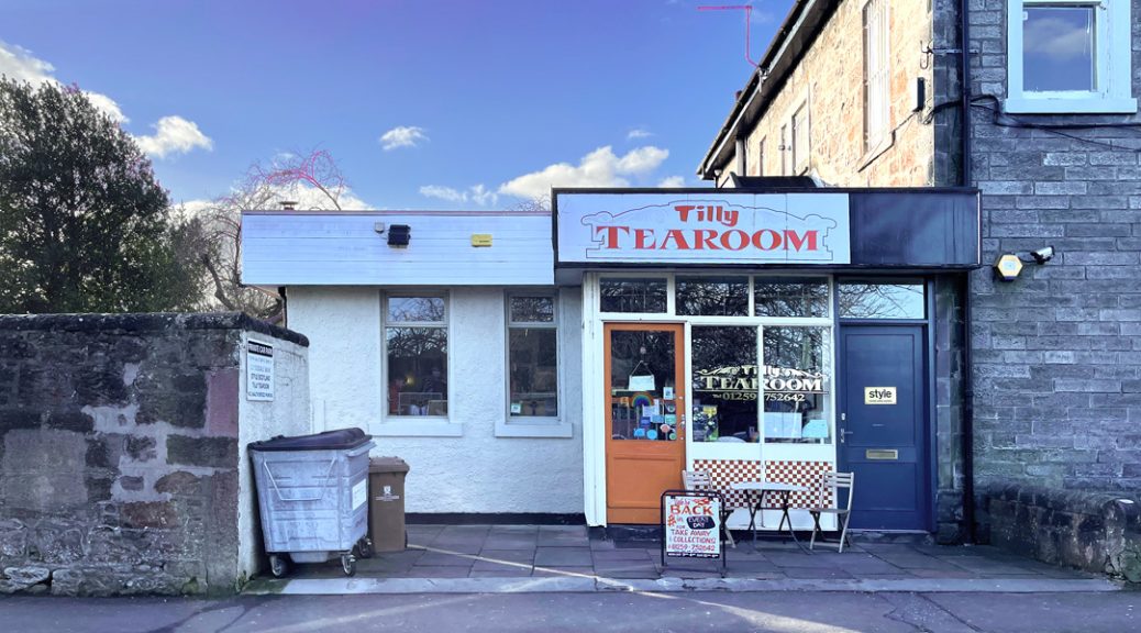 External view of Tilly Tearoom, Tillicoultry