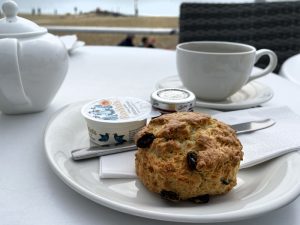 A scone at Branksome Beach