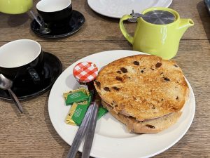 A tea cake at Coffee 1, Warminster