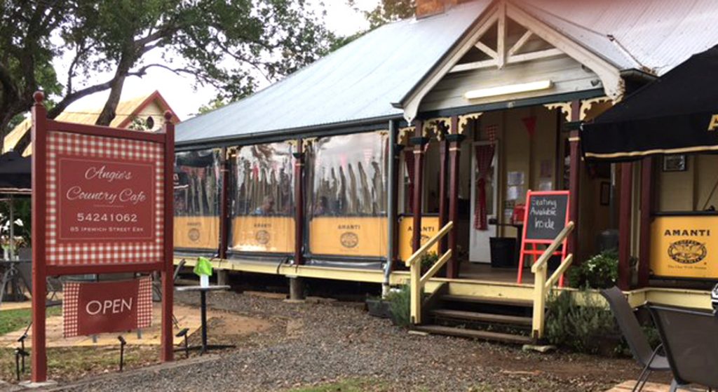 External view of Angie's Country Cafe in Toogoolawah