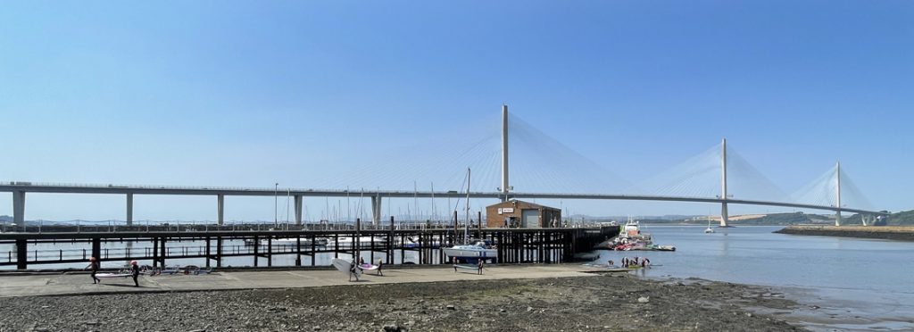 Queensferry Crossing from Port Edgar