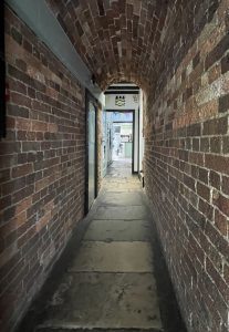 Entrance to the Courtyard Tearooms in Poole