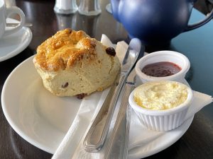 A scone at Alfies Antique Market