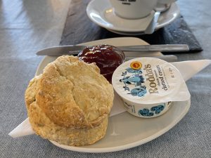 A scone at the Terrace Cafe, Wooler