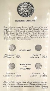 Ancient coins found in Renfrew