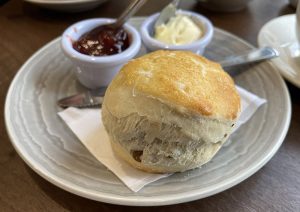 A scone at Food@34a in Bo'ness