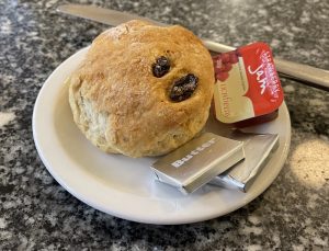 A scone at Hope Street Cafe, Bo'ness