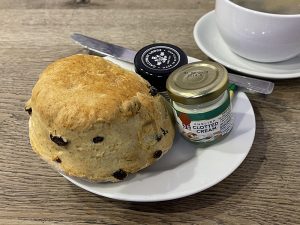 A scone at the Unicorn Cafe in Stirling Castle