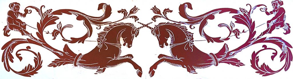 Depiction of unicorns at Stirling Castle