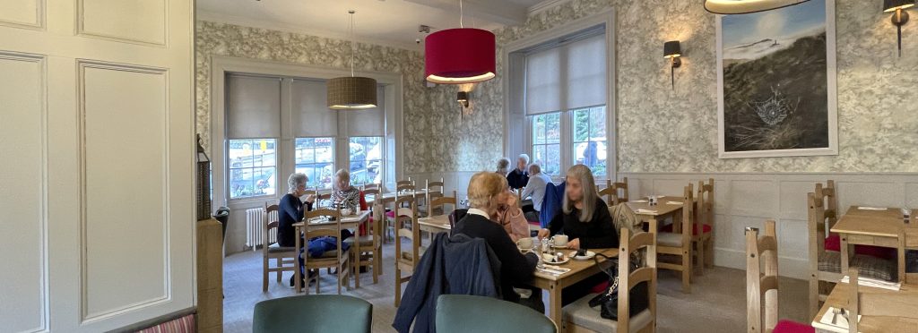 Internal view of the Woodside Hotel, Doune