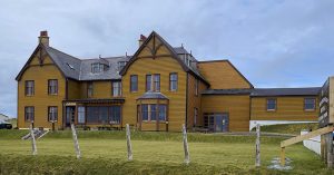 External view of St Magnus Hotel, Hillswick